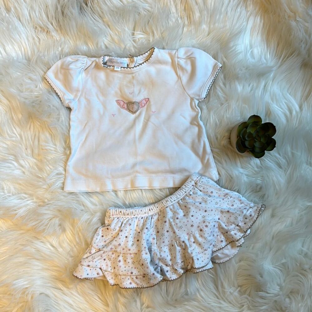 ❤️5/$25❤️ Magnolia Baby 9Mo Skirt & Tee Set